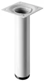 Pied Meuble Cylindrique Hettich Fixe Acier Époxy Blanc