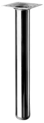 Pied Table Basse Cylindrique Hettich Fixe Acier Chromé Gris