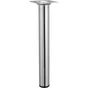Pied Table Basse Cylindrique Hettich Fixe Acier Chromé Gris
