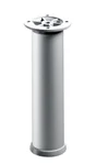 Pied Meuble Cylindrique Hettich Réglable Acier Mat Gris