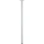 Pied De Table Basse Cylindrique Fixe Acier Époxy Blanc, 70 Cm