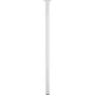 Pied De Table Cylindrique Fixe Acier Époxy Blanc, 80 Cm