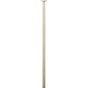Pied De Table Cylindrique Fixe Acier Brossé Gris, 80 Cm