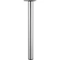 Pied De Table Cylindrique Réglable Acier Chromé Gris, De 70 À 73 Cm