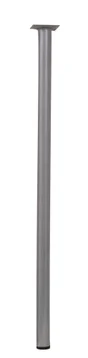 Pied De Table Basse Cylindrique Fixe Acier Mat Gris, 70 Cm