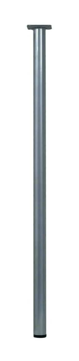 Pied De Table Cylindrique Fixe Acier Mat Gris, 80 Cm