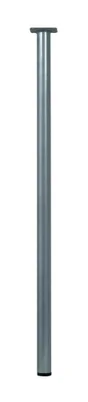 Pied De Table Cylindrique Fixe Acier Mat Gris, 80 Cm