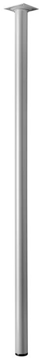 Pied De Table Cylindrique Fixe Acier Mat Gris, 80 Cm