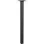 Pied De Table Basse Carré Fixe Acier Époxy Noir, 40 Cm