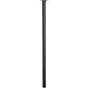 Pied De Table Carré Fixe Acier Époxy Noir, 80 Cm