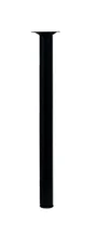 Pied De Table Basse Cylindrique Fixe Acier Époxy Noir, 40 Cm