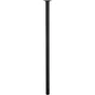 Pied De Table Cylindrique Fixe Acier Époxy Noir, 80 Cm