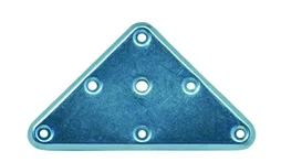 Plaque De Montage Triangulaire Métal À Visser, H.140 X L.80 Mm
