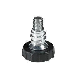Lot de 4 vis de réglage et écrou plastique, Diam. 6 x H.20 mm