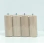 Lot De 4 Pieds De Meuble Cylindrique Fixes Hêtre Brut Blanc/Beige/Naturels, 15Cm