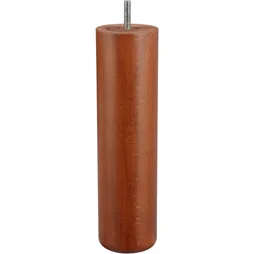 Pied Lit / Sommier Cylindrique Fixe Hêtre Teinté Marron
