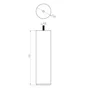 Pied Lit / Sommier Cylindrique Fixe Hêtre Teinté Marron