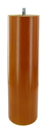Pied Lit / Sommier Cylindrique Fixe Hêtre Teinté Marron