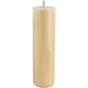 Pied De Lit / Sommier Cylindrique Fixe Hêtre Vernis Blanc, 25 Cm
