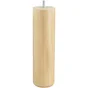 Pied De Lit / Sommier Cylindrique Fixe Hêtre Vernis Blanc, 25 Cm