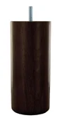Pied Lit / Sommier Cylindrique Fixe Hêtre Teinté Marron