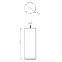 Pied Lit / Sommier Cylindrique Fixe Hêtre Teinté Marron
