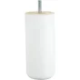 Pied Meuble Cylindrique Fixe Hêtre Laqué Blanc