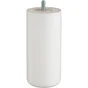 Pied Meuble Cylindrique Fixe Hêtre Laqué Blanc