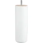 Pied Lit / Sommier Cylindrique Fixe Hêtre Laqué Blanc