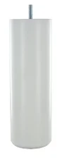 Pied Lit / Sommier Cylindrique Fixe Hêtre Laqué Blanc
