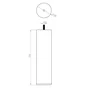 Pied Lit / Sommier Cylindrique Fixe Hêtre Laqué Blanc