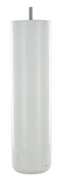 Pied Lit / Sommier Cylindrique Fixe Hêtre Laqué Blanc