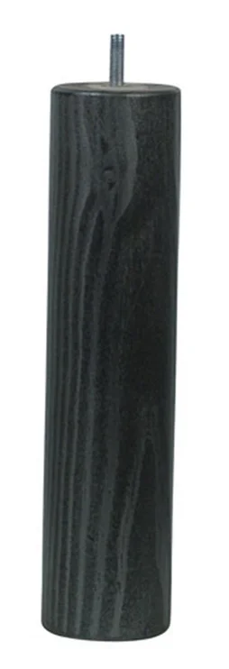 Pied Lit / Sommier Cylindrique Cime Fixe Pin Teinté Gris