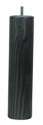 Pied Lit / Sommier Cylindrique Cime Fixe Pin Teinté Gris