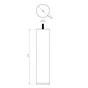Pied Lit / Sommier Cylindrique Cime Fixe Pin Teinté Gris
