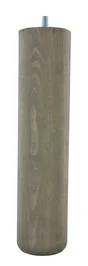 Pied Lit / Sommier Cylindrique Cime Fixe Pin Teinté Gris
