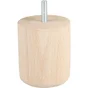 Pied De Meuble Cylindrique Fixe Hêtre Brut Blanc / Beige / Naturels, 8 Cm