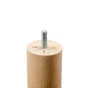 Pied De Lit / Sommier Autres Fixe Hêtre Brut Blanc / Beige / Naturels, 23 Cm