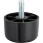 Pied Plastique À Visser, Diam.60 X H.40 Mm