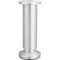 Pied Meuble Cylindrique Réglable Aluminium Brossé Gris
