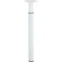 Pied Meuble Cylindrique Réglable Métal Époxy Blanc