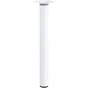 Pied Meuble Cylindrique Réglable Métal Époxy Blanc