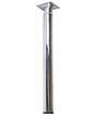 Pied Meuble Cylindrique Réglable Métal Chromé Gris