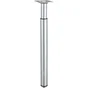 Pied Meuble Cylindrique Réglable Métal Chromé Gris