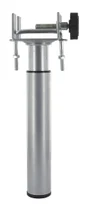 Pied De Lit / Sommier Cylindrique Réglable Acier Époxy Gris, De 17 À 25 Cm
