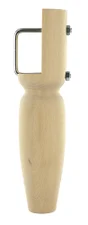 Pied De Lit / Sommier Conique Fixe Hêtre Brut Blanc / Beige / Naturels, 23 Cm