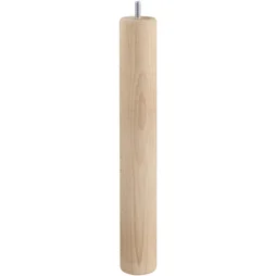 Pied De Table Basse Cylindrique Fixe Hêtre Brut Blanc / Beige / Naturels, 36 Cm