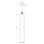 Pied De Table Basse Cylindrique Fixe Hêtre Brut Blanc / Beige / Naturels, 36 Cm