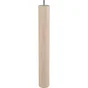 Pied De Table Basse Cylindrique Fixe Hêtre Brut Blanc / Beige / Naturels, 36 Cm