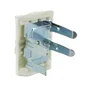 Lot De 2 Clips Métal À Clipser, Diam.28 X H.55 Mm X L.28 Mm